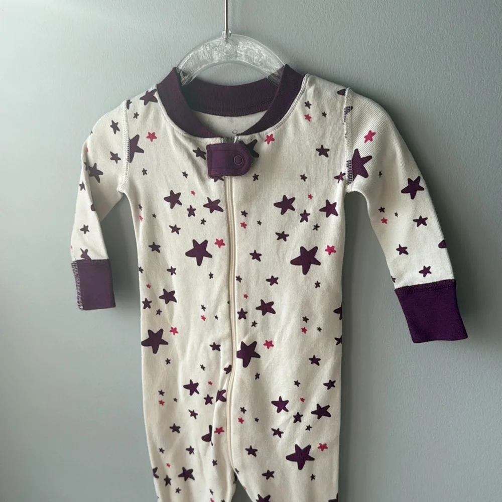 Hanna‎ Andersson Moon & Back Purple Star Pajamas